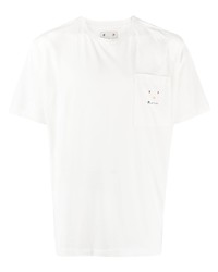T-shirt à col rond imprimé blanc Pop Trading Company