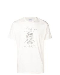 T-shirt à col rond imprimé blanc President’S