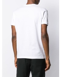 T-shirt à col rond imprimé blanc DSQUARED2