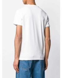 T-shirt à col rond imprimé blanc DSQUARED2