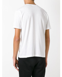 T-shirt à col rond imprimé blanc Junya Watanabe MAN