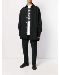 T-shirt à col rond imprimé blanc Raf Simons