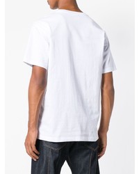 T-shirt à col rond imprimé blanc Paterson.