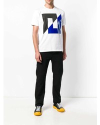 T-shirt à col rond imprimé blanc Junya Watanabe Comme Des Garçons Vintage