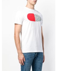 T-shirt à col rond imprimé blanc Ps By Paul Smith