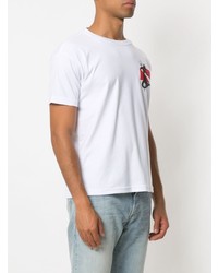 T-shirt à col rond imprimé blanc OSKLEN