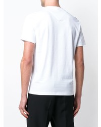 T-shirt à col rond imprimé blanc Kenzo