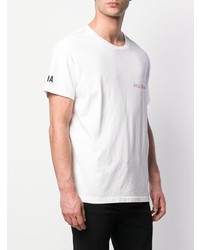 T-shirt à col rond imprimé blanc RtA