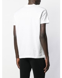 T-shirt à col rond imprimé blanc DSQUARED2