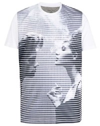 T-shirt à col rond imprimé blanc Private Stock
