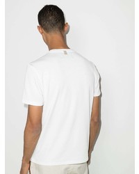 T-shirt à col rond imprimé blanc Prevu