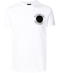 T-shirt à col rond imprimé blanc PS Paul Smith