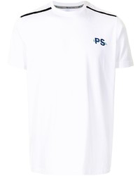 T-shirt à col rond imprimé blanc PS Paul Smith