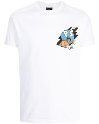 T-shirt à col rond imprimé blanc PS Paul Smith