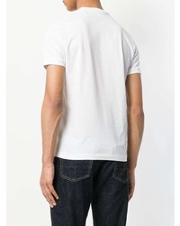 T-shirt à col rond imprimé blanc DSQUARED2