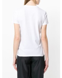T-shirt à col rond imprimé blanc P.A.R.O.S.H.