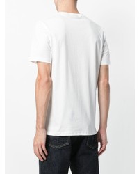 T-shirt à col rond imprimé blanc CHRISTOPHER RAEBURN