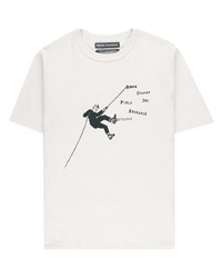 T-shirt à col rond imprimé blanc Reese Cooper® 