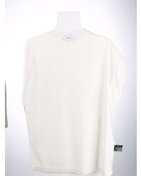 T-shirt à col rond imprimé blanc Rhude