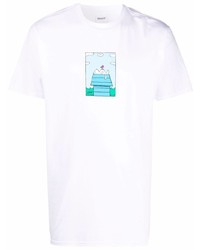 T-shirt à col rond imprimé blanc RIPNDIP