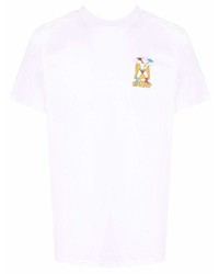 T-shirt à col rond imprimé blanc RIPNDIP