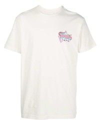 T-shirt à col rond imprimé blanc RIPNDIP