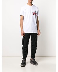 T-shirt à col rond imprimé blanc Philipp Plein