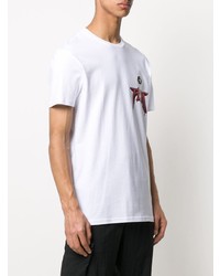 T-shirt à col rond imprimé blanc Philipp Plein