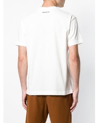 T-shirt à col rond imprimé blanc Alexander Wang