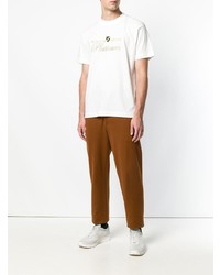 T-shirt à col rond imprimé blanc Alexander Wang