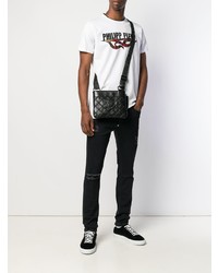 T-shirt à col rond imprimé blanc Philipp Plein