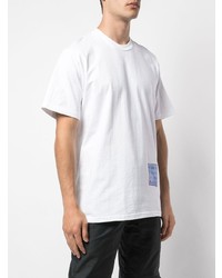 T-shirt à col rond imprimé blanc Supreme