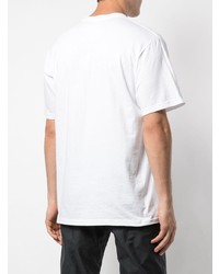 T-shirt à col rond imprimé blanc Supreme