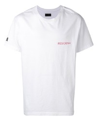 T-shirt à col rond imprimé blanc RtA