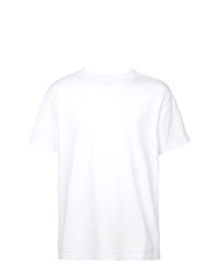 T-shirt à col rond imprimé blanc RtA