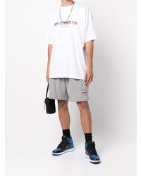 T-shirt à col rond imprimé blanc Vetements