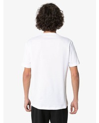 T-shirt à col rond imprimé blanc Versace