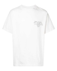 T-shirt à col rond imprimé blanc SAINT MXXXXXX