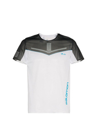 T-shirt à col rond imprimé blanc Salomon S/Lab