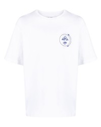 T-shirt à col rond imprimé blanc SAMSOE SAMSOE