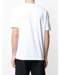 T-shirt à col rond imprimé blanc McQ Alexander McQueen