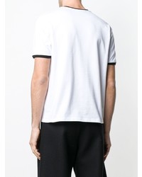 T-shirt à col rond imprimé blanc McQ Alexander McQueen