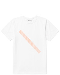 T-shirt à col rond imprimé blanc Saturdays Nyc