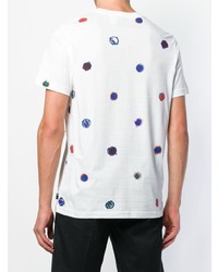 T-shirt à col rond imprimé blanc Ps By Paul Smith