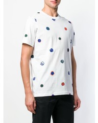 T-shirt à col rond imprimé blanc Ps By Paul Smith