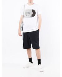 T-shirt à col rond imprimé blanc PS Paul Smith