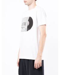 T-shirt à col rond imprimé blanc PS Paul Smith