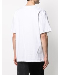 T-shirt à col rond imprimé blanc Chinatown Market