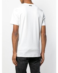 T-shirt à col rond imprimé blanc Diesel Black Gold