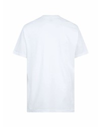 T-shirt à col rond imprimé blanc Supreme